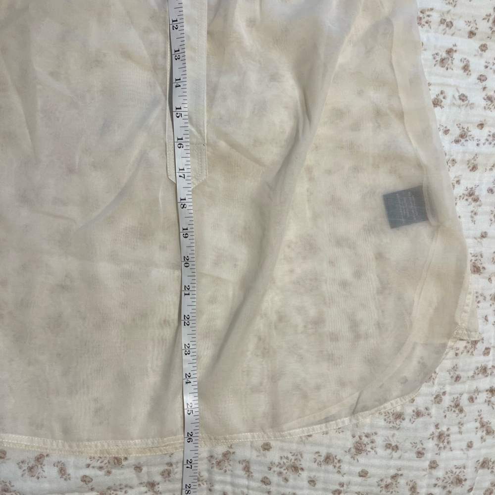 Sheer Cream tank top - Picture 6 of 6